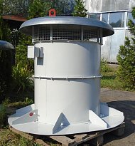 Вентиляторы крышные осевые приточной противодымной вентиляции ВКОп 13-284